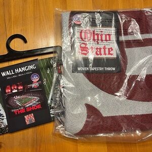 Ohio State Woven Tapestry Throw and wall hanging.